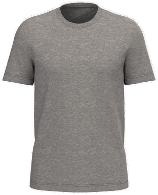 Basis-T-Shirt aus Bio-Baumwolle - Grau meliert