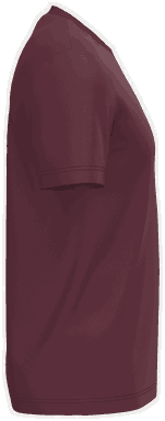 Basis-T-Shirt aus Bio-Baumwolle - Weinrot