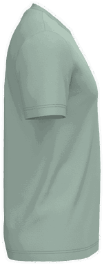 Basis-T-Shirt aus Bio-Baumwolle - Salbei