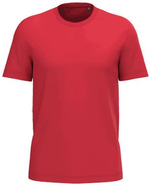 Basis-T-Shirt aus Bio-Baumwolle - Rot