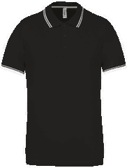 Classic polo met contrast