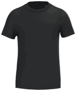 T-shirt enfant éco de base - Noir