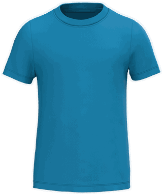 T-shirt enfant éco de base - Bleu tropical