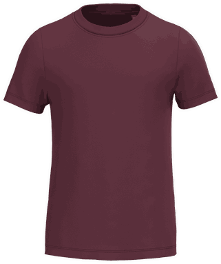 T-shirt enfant éco de base - Bordeaux
