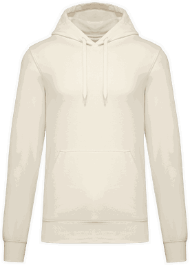 Basis-Kapuzenpullover aus Bio-Baumwolle - Kokosmilch