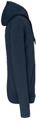 Basis-Kapuzenpullover aus Bio-Baumwolle - Französisch Marine meliert
