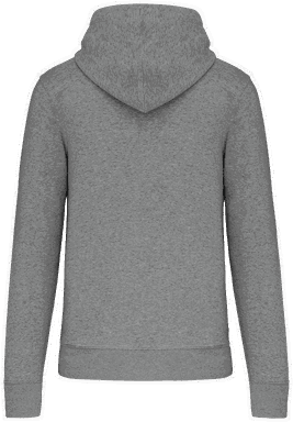 Basis-Kapuzenpullover aus Bio-Baumwolle - Grau meliert