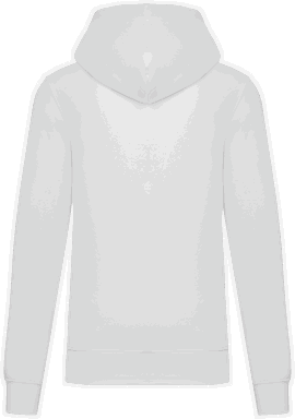 Basis-Kapuzenpullover aus Bio-Baumwolle - Weiß