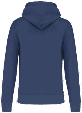 Basis-Kapuzenpullover aus Bio-Baumwolle - Tiefblau