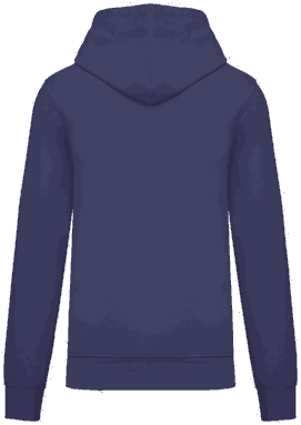 Basis-Kapuzenpullover aus Bio-Baumwolle - Tiefviolett
