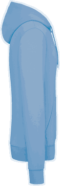 Basis-Kapuzenpullover aus Bio-Baumwolle - Himmelblau