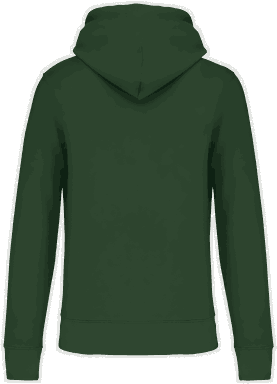 Basis-Kapuzenpullover aus Bio-Baumwolle - Waldgrün