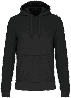 Basis-Kapuzenpullover aus Bio-Baumwolle - Schwarz