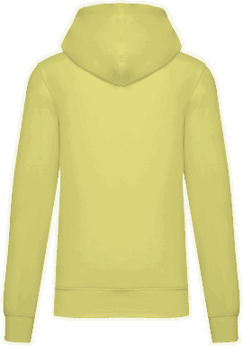 Basis-Kapuzenpullover aus Bio-Baumwolle - Zitronengelb