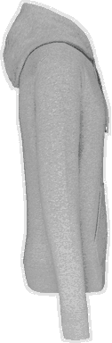 Basis-Kapuzenpullover aus Bio-Baumwolle - Oxford Grau