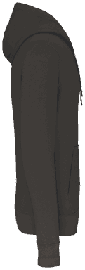 Basis-Kapuzenpullover aus Bio-Baumwolle - Dunkelgrau
