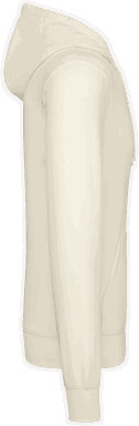 Basis-Kapuzenpullover aus Bio-Baumwolle - Kokosmilch