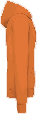 Basis-Kapuzenpullover aus Bio-Baumwolle - Hellorange