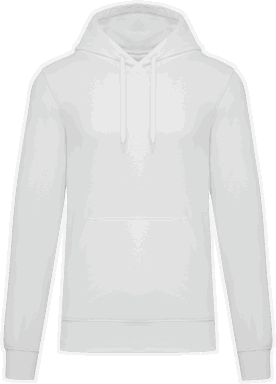 Basis-Kapuzenpullover aus Bio-Baumwolle - Weiß