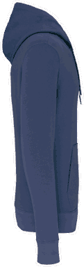 Basis-Kapuzenpullover aus Bio-Baumwolle - Tiefblau