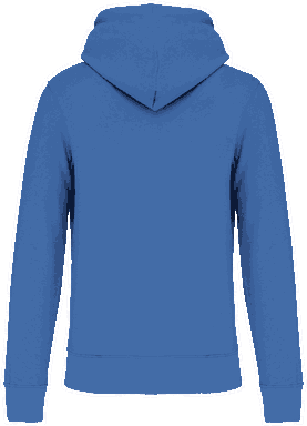 Basis-Kapuzenpullover aus Bio-Baumwolle - Helles Königsblau