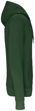 Basis-Kapuzenpullover aus Bio-Baumwolle - Waldgrün
