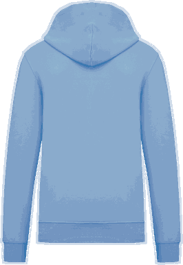 Basis-Kapuzenpullover aus Bio-Baumwolle - Himmelblau