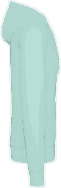 Basis-Kapuzenpullover aus Bio-Baumwolle - Eisminze
