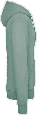 Basis-Kapuzenpullover aus Bio-Baumwolle - Salbei