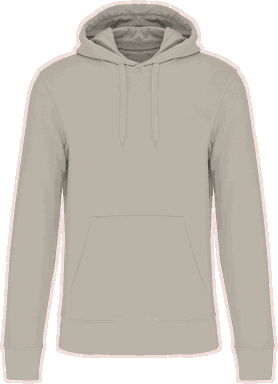 Basis-Kapuzenpullover aus Bio-Baumwolle - Ton