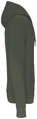 Basis-Kapuzenpullover aus Bio-Baumwolle - Dunkles Khaki