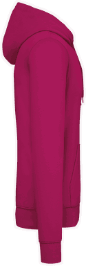 Basis-Kapuzenpullover aus Bio-Baumwolle - Fuchsia
