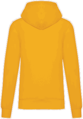 Basis-Kapuzenpullover aus Bio-Baumwolle - Gelb
