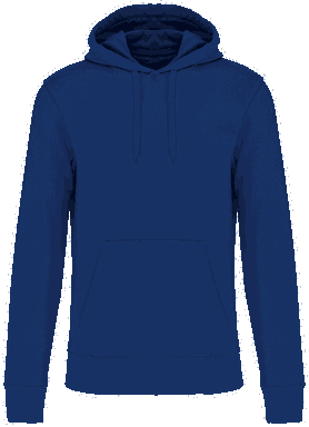 Basis-Kapuzenpullover aus Bio-Baumwolle - Echtes Indigo