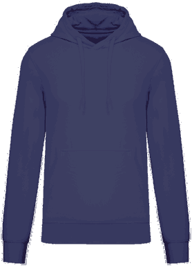 Basis-Kapuzenpullover aus Bio-Baumwolle - Tiefviolett