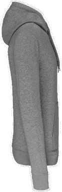 Basis-Kapuzenpullover aus Bio-Baumwolle - Grau meliert