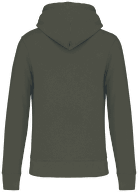 Basis-Kapuzenpullover aus Bio-Baumwolle - Dunkles Khaki
