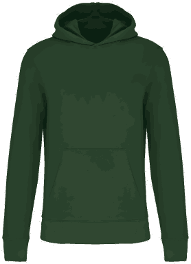 Basis eco kinder hoodie - Forest green