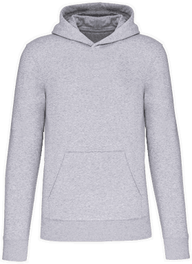 Basis eco kinder hoodie - Oxford grey