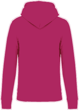Basis eco kinder hoodie - Fuchsia