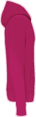 Basis eco kinder hoodie - Fuchsia