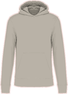 Basis eco kinder hoodie - Clay