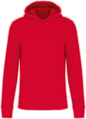 Basis eco kinder hoodie - Red