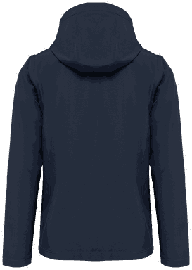 Basis softshell jas met afneembare capuchon en afneembare mouwen - Navy