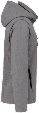 Basis softshell jas met afneembare capuchon en afneembare mouwen - Marl grey
