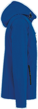 Basis softshell jas met afneembare capuchon en afneembare mouwen - Dark royal blue