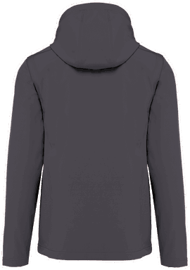 Basis softshell jas met afneembare capuchon en afneembare mouwen - Titanium