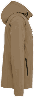 Basis softshell jas met afneembare capuchon en afneembare mouwen - Camel