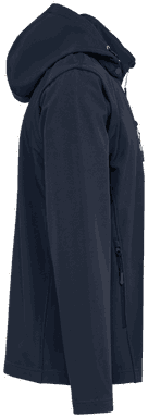 Basis softshell jas met afneembare capuchon en afneembare mouwen - Navy