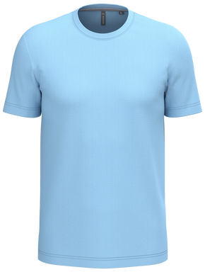 Klassisches T-Shirt mit Rundhalsausschnitt - Himmelblau